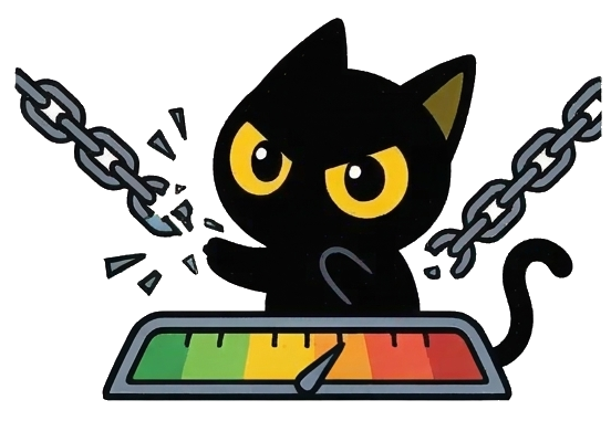 夜猫加速智能带宽插画